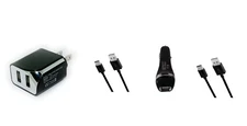 Home Wall AC+Car Charger+5ft USB Cord for TMobile Moxee x800, T800 (2020) Tablet
