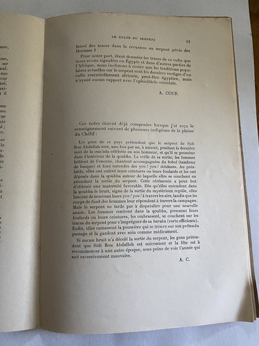 Le culte du Serpent dans les traditions populaires du Nord-Ouest Algérien, 1911 - Bild 6 von 7
