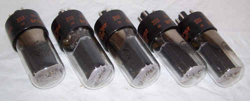 Lotto (5) tubi NOS RCA JAN 25L6GT in scatole originali,25L6,radio,codice data corrispondente - Foto 4 di 6