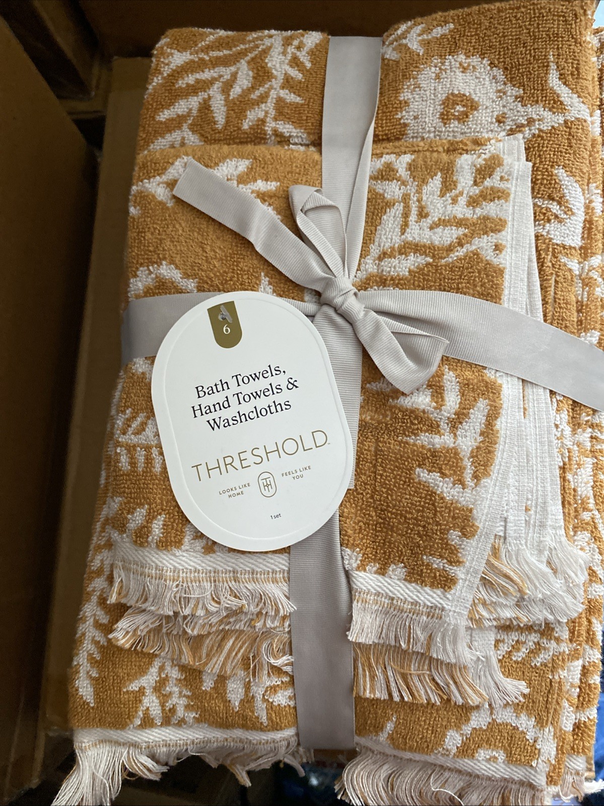 + Hand Towel + Washcloths Gold Target 100% Cotton Set