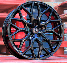 4 x 20" VW TRANSPORTER T5 T6 T6.1 WOLFRACE URBAN RACER BLACK 8J ALLOYS & TYRES