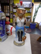 Jim Beam Collectible decanter empty Fancy dressed fox female