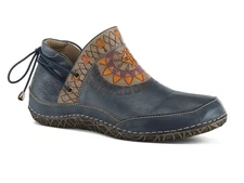 L'Artiste by Spring Step Womens Windermere Leather Moccasin Blue 41 US 9.5 - 10