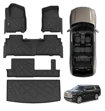2021-2025 CHEVY TAHOE & GMC YUKON 8 Seater. Floor and Cargo Mats