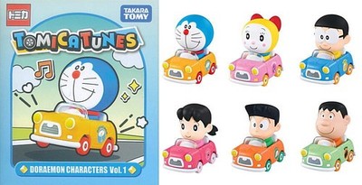 TOMICA TUNES DORAEMON CHARACTERS Vol.1 Set of 7 Secret Item Takara