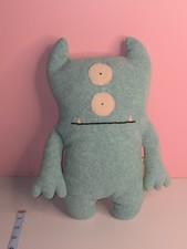 Vintage 2004 Uglydoll Bop N' Beep Two-Sided Green and Blue Monster Plush