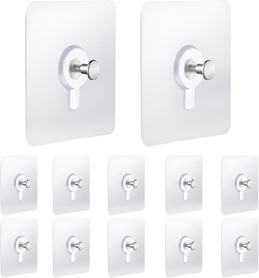 #ad Drill Free Adhesive Hooks 24 Pcs Picture Hangers Without 24PCS Silver $14.76