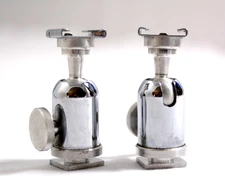 2 PRAZISION CAMERA TRIPOD BALL HEAD FOR CAMERA / FLASH MADE IN GERMANY