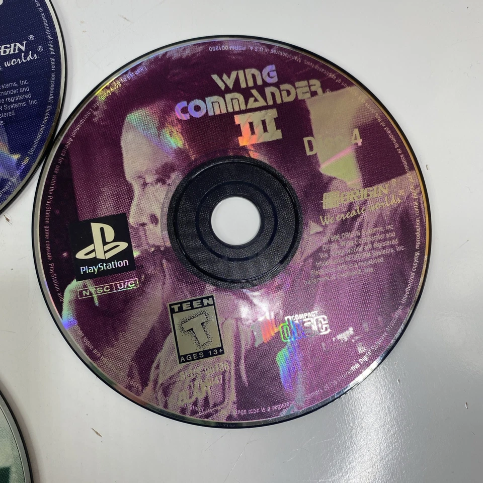 Wing Commander IV The Price of Freedom Sony PlayStation PS1 (Disc 2, 3, 4) WORKS - Image 4 of 4