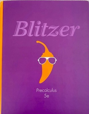 Blitzer Precalculus 5e. pre owned.