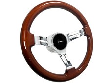 1967-68 Pontiac Gto 14 Mahogany Wood 6-bolt Steering Wheel Deluxe Kit