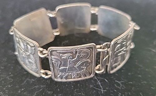David Andersen Norway Vintage Fairytale Sagas 830S (83%) Fine Silver Bracelet