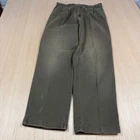 Vintage 90s Eddie Bauer Faded Chinos Trousers Baggy Pants Distressed 34x32 khaki