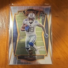 Panini Select 2020 Premier Level CeeDee Lamb #157 Dallas Cowboys Rookie Card. rookie card picture