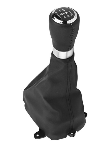 Black Leather Finish 6 Speed Gear Shift Knob for For HONDA For ACCORD VIII - Picture 5 of 12
