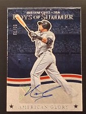 2025 Panini Boys of Summer #AGS-NC Nelson Cruz American Glory AUTO 50/99