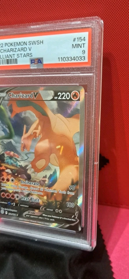 PSA 9 Charizard V 154/172 Brilliant Stars  Alternate Art Pokemon Ultra Rare MINT - Image 2 of 4