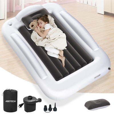 Inflatable Toddler Travel Bed - Portable Toddler Kids Travel Bed with Safety ...