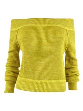 Free People Women's Sugar Rush Off The Shoulder Sweater XS, Verbena Combo