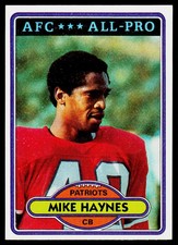 Mike Haynes, 1980 Topps, #415, New England Patriots,