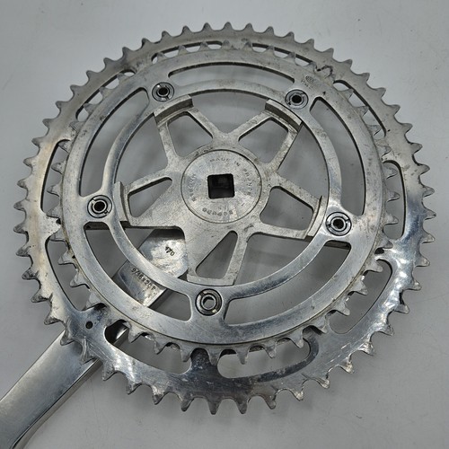 Vintage Stronglight Double Crankset Square Taper 52/42t, 170 mm, 9/16" x 20tpi - Picture 11 of 17
