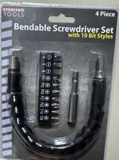 Bendable Screwdriver Set with 10 Bit Styles