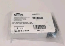 AM-322 Nitra Pneumatic Valve Manifold 2-station 3-port for AVS-32 Series valves