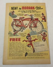 1949 MONARK Super Deluxe bicycle ad page ~ WITH EXCITING AIR-MOBILE FEATURES