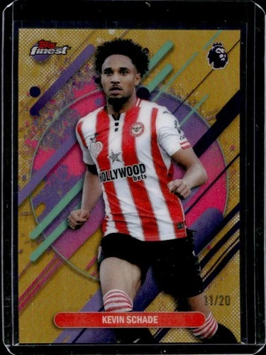 2025-26 Topps Finest Premier League Kevin Schade Rare Gold Refractor #/20