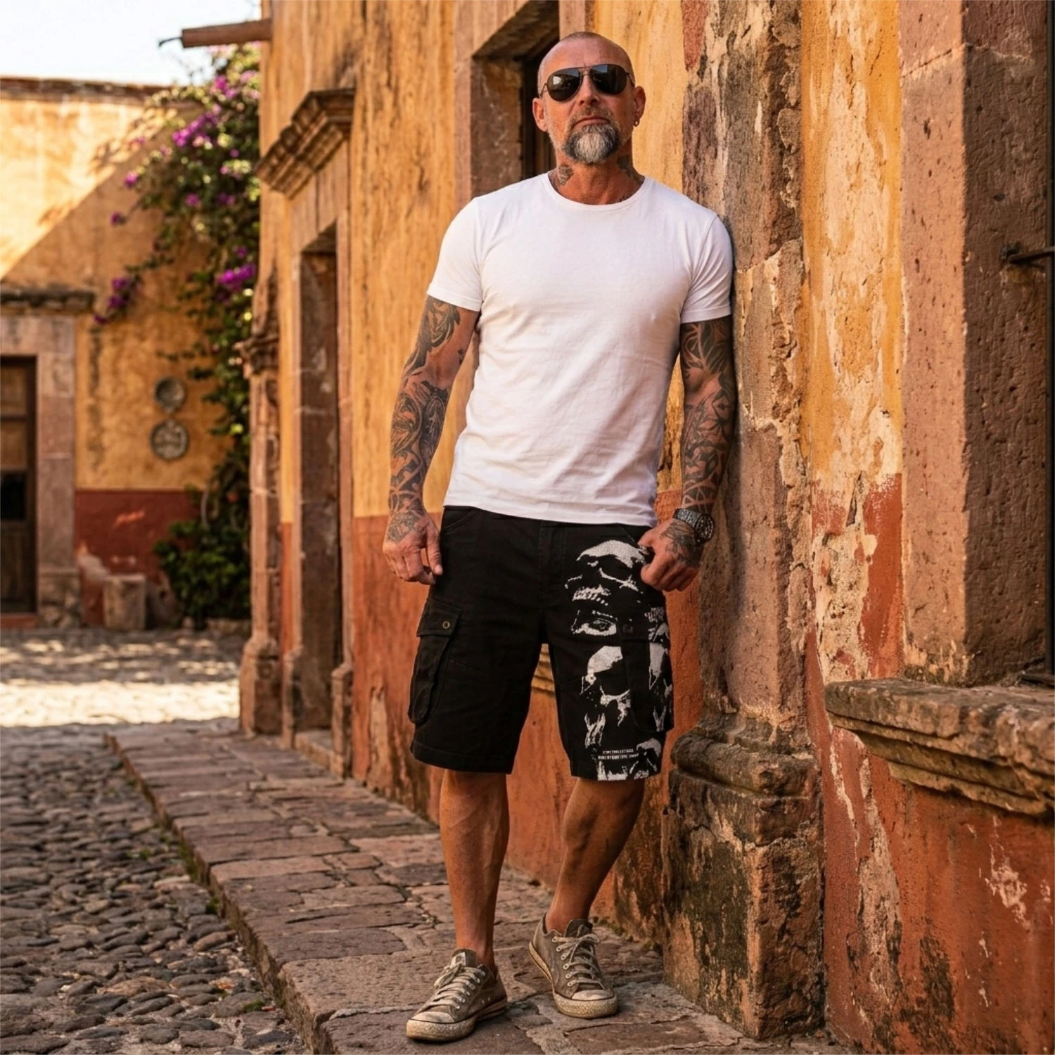 New Yakuza Men's Rope Time Cargo Shorts - Black
Opens in a new window or tab