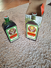 J&auml;germeister Werbeflasche mit Originalkarton Sammler Werbeartikel
