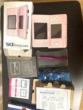Nintendo DS NTR-001 Console Complete Set Pink Used 2004 With Box & Manual Japan