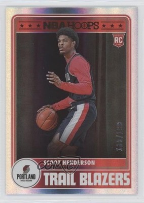 2023 NBA Hoops Tribute Premium Box Set /199 Scoot Henderson #297 Rookie RC 1fc7