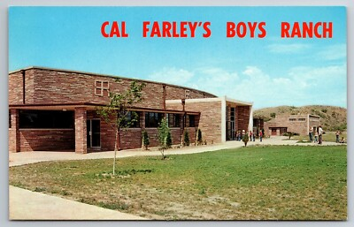 #ad Amarille TX Cal Farley#x27;s Boys Ranch Dining Hall Vintage Postcard $1.89