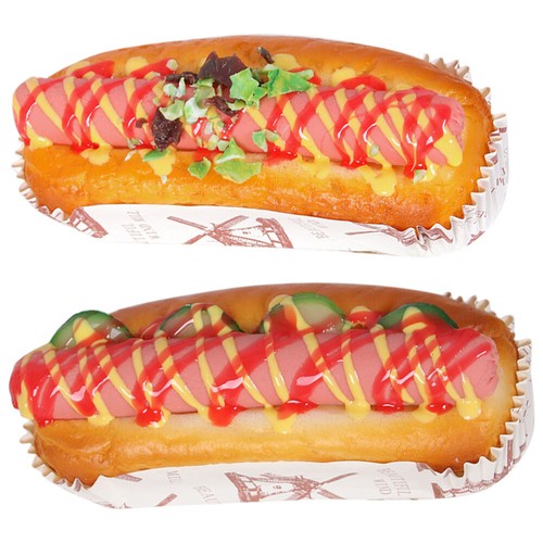 2pcs Simulation Realistic Food Toys Bread Toys Bread Ornaments - Zdjęcie 12 z 12