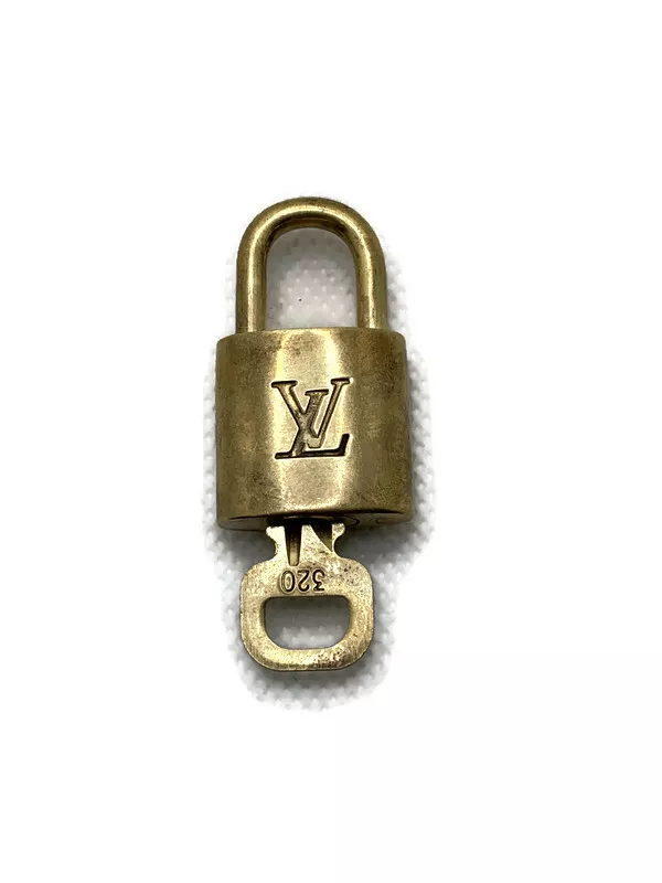 Authentic Louis Vuitton lock and key set #320 Gold Hardware