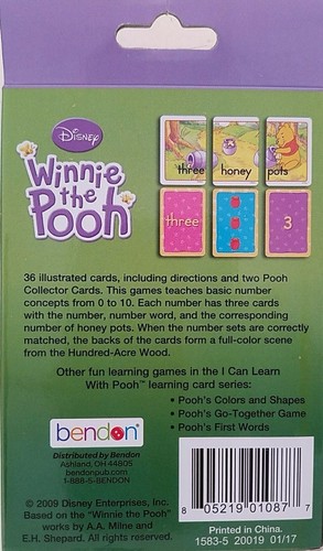 DISNEY LEARNING FLASH CARDS Age 3+, 36 Cards/Pk, Select: Learning Pack - Picture 15 of 19