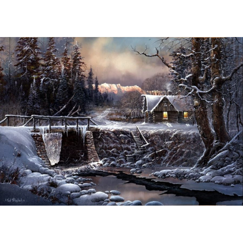 Plaque métal 30 x 40 cm Three Little Bucks Ted Blaylock tableau métallique cerf