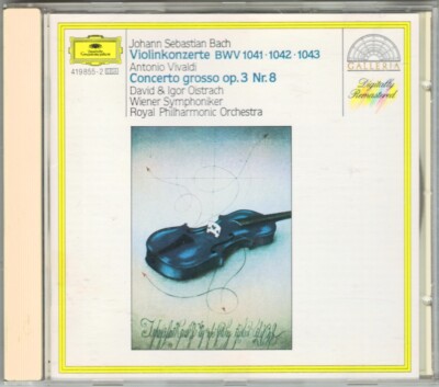 David & Igor OISTRAKH BACH Violin Concerto No.1 2 VIVALDI for 2 Violins GOOSSENS