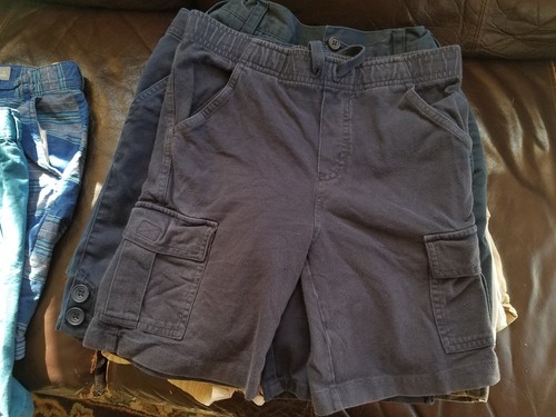 Lot of 12 Boys shorts various colors sizes 5 - 10 Cotton Preowned - Picture 4 of 12