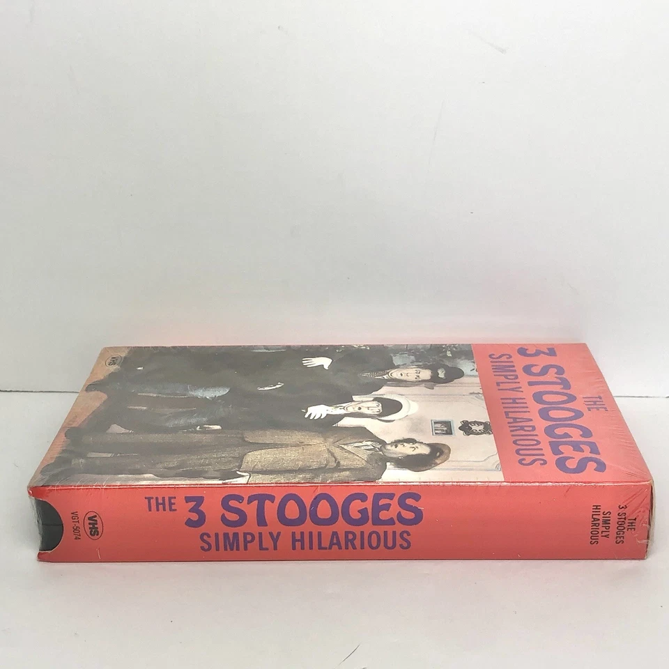 The 3 Stooges Simply Hilarious VHS 1985 Black White Good times Home Video SEALED - Image 4 of 4