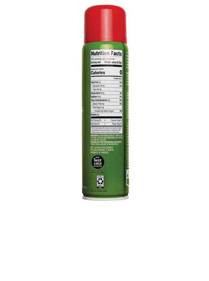 (3) Carlini NoStick Cooking Spray 100 Natural (Extra Virgin) OLIVE