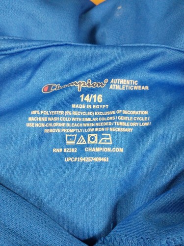 CHAMPION BOYS LIGHTWEIGHT ACTIVE HOODIE size 14/16 - Picture 5 of 5