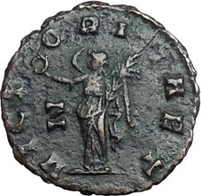 Gallienus Valerian I son Rome mint  Ancient  RARE Roman Coin Victory i54874