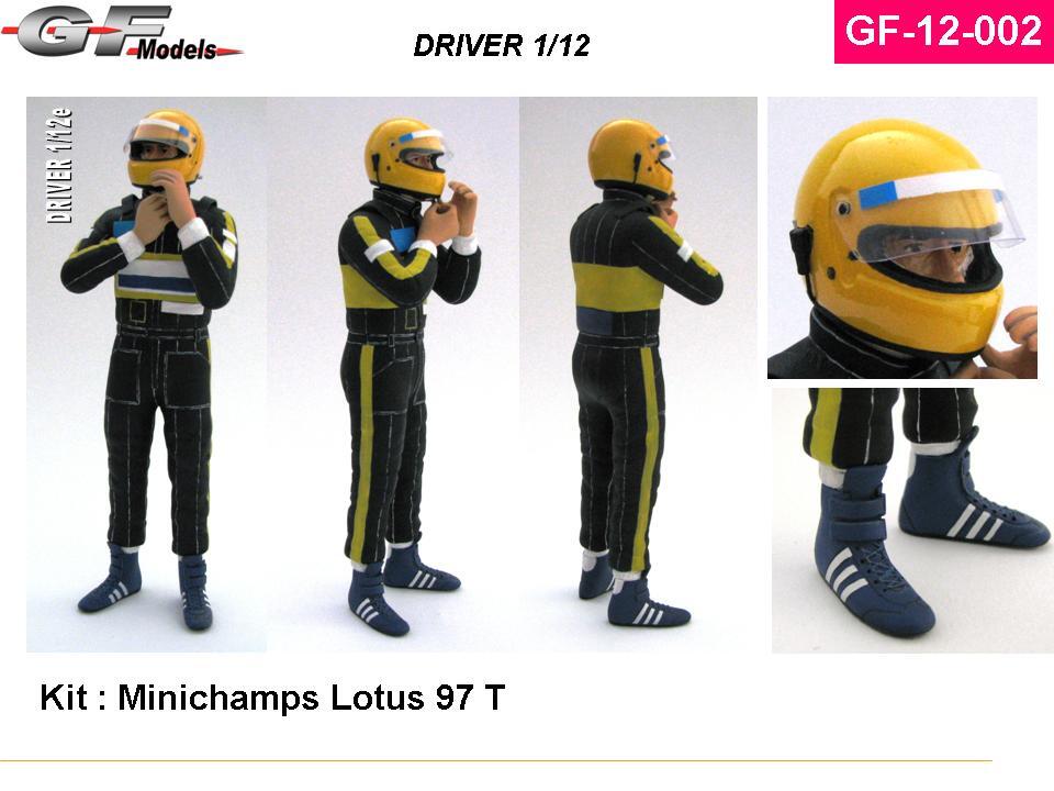 1/12 F1ドライバー2フィギュア モデラーズ製 GF Models 1:12th scale resin Driver figures Helmets Gloves