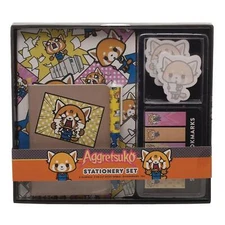 AGGRETSUKO JOURNAL PEN STICKY NOTES OFFICE SUPPLY STATIONARY SET BIOWORLD NEW