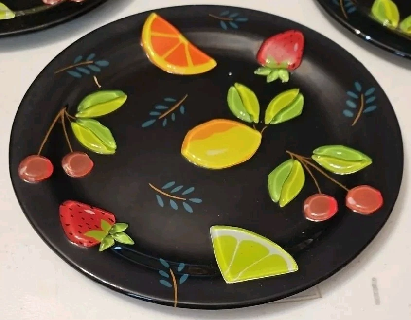 Placas de vidrio fundido de 9 pulgadas a la manera de vidrio fundido HIGGINS. Vidrio bellas artes Foto 2 de 3