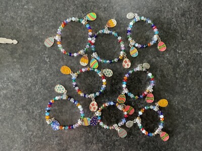 8 CRYSTAL EASTER BRACELETS                   eb5