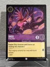 Disney Lorcana Into Inklands Iago Pretty Polly 40/204 Cold Foil Common