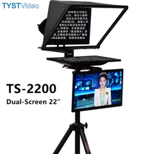 TYST TS-2200 22inch Professional Dual-Screen Broadcast Teleprompter Live Stream